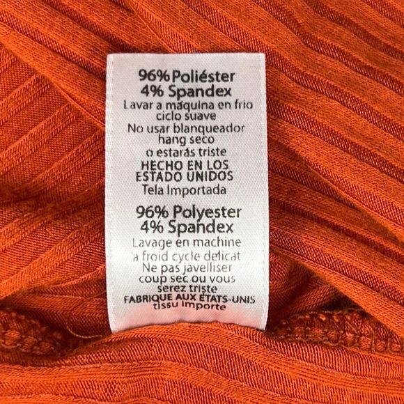 LulaRoe Ribbed Knit Duster Medium Boho Vest Flowy Open Front Side Slits Topper - Picture 10 of 11